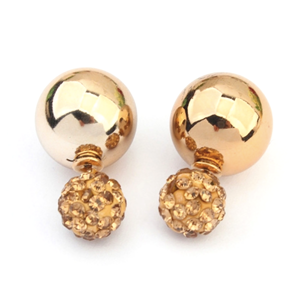 Double sided store stud earrings