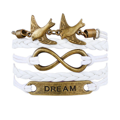 Pigeons Infinity Dream Multilayer Wristband