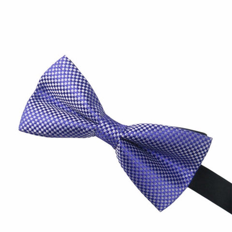 Blue Checkered Bowtie