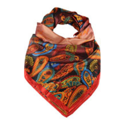 Paisley Print Silk Scarf