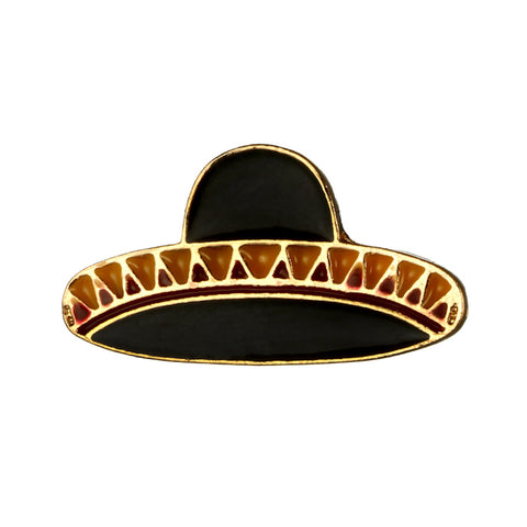 Sombrero Mexican Hat Design Pin Brooch