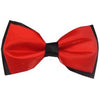 Red on Black Layered Bowtie