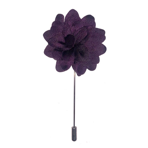 Purple Floral Petals Lapel Pin