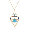 Geometric Triangle Pendant Necklace