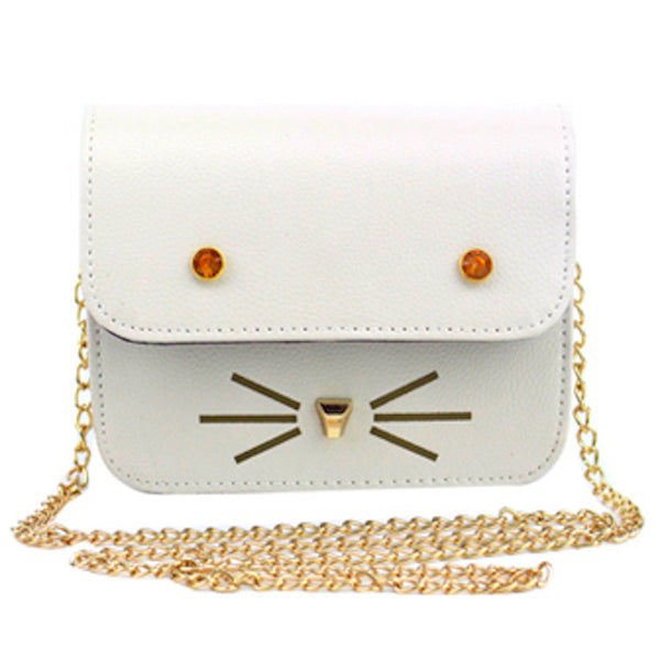 Winkycoo Cute Cat Fur Sling Bag | CAT Sling Bag Cum BACKPACK Navy - Winkycoo