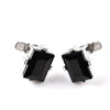 Stone Embellished Rectangle Cufflinks