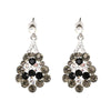 Crystal Cluster Drop Earrings