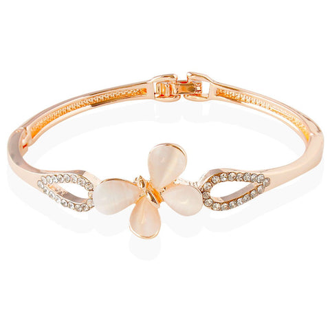 Butterfly Charm Crystal Bracelet