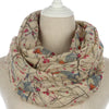 Cute Sparrows Print Scarf