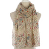 Cute Sparrows Print Scarf