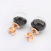 Double Sided Glass Earrings