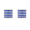 Enamel Striped Square Cufflinks