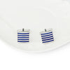 Enamel Striped Square Cufflinks