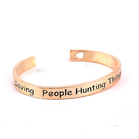 SAVING PEOPLE HUNTING THINGS Cuff Bracelet