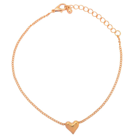 Heart Charm Anklet