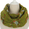 Cute Sparrows Print Scarf