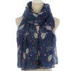 Cute Sparrows Print Scarf