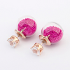 Double Sided Glass Earrings