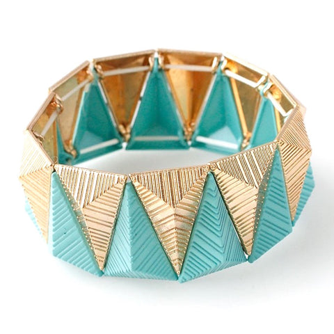 Inverted Triangles Stretch Bracelet